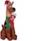 3.5ft. Airblown® Inflatable Scooby with Santa Hat & Stocking